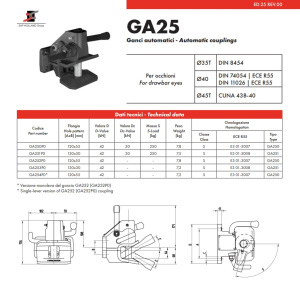 Автоматическое тягово-сцепное устройство V.Orlandi GA250